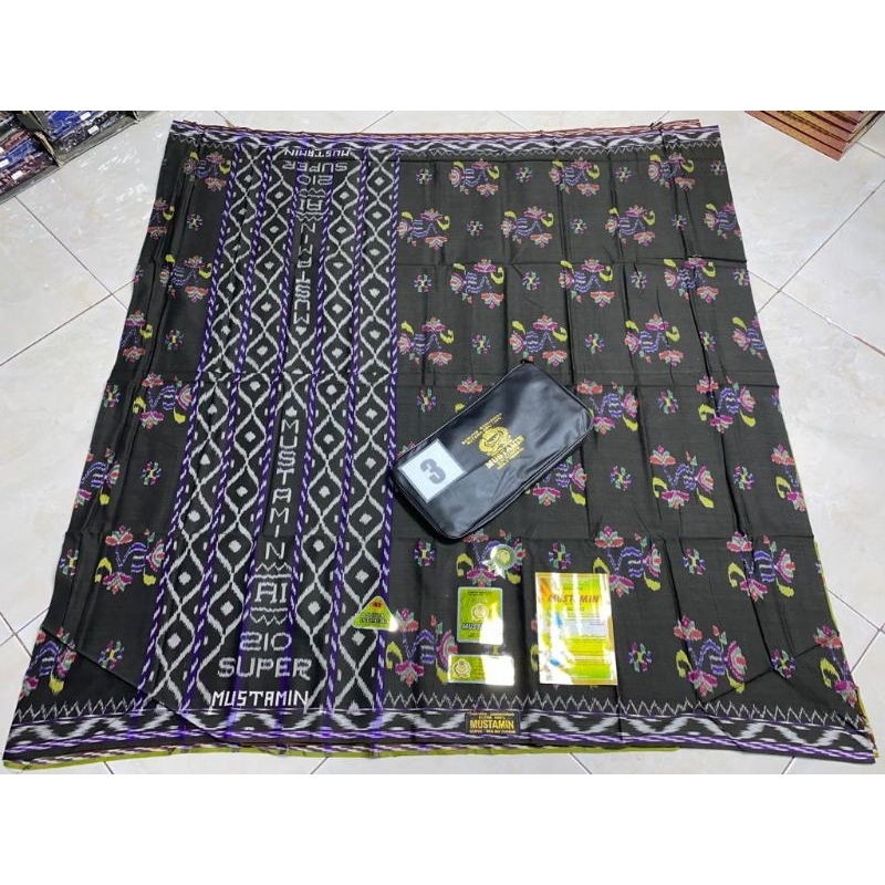 SARUNG MUSTAMIN MST JAHITAN TENGAH ORIGINAL PABRIK FULL SUTRA BISA COD