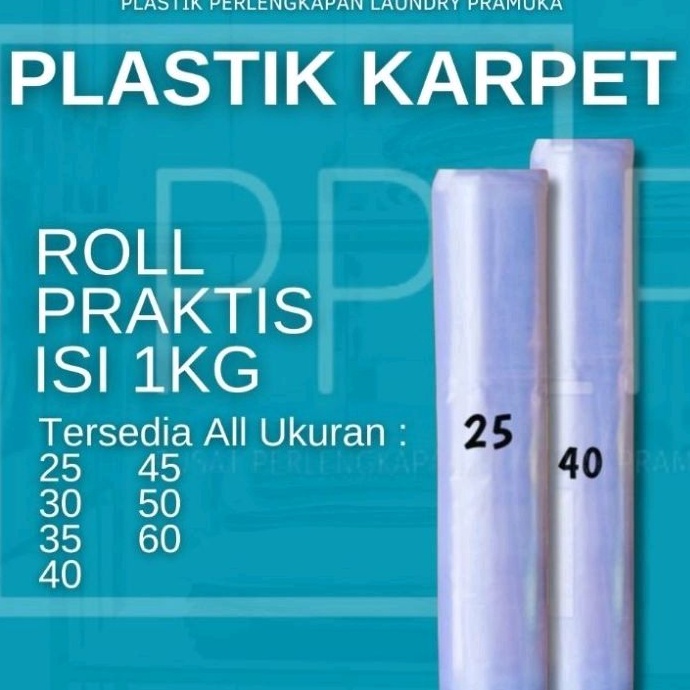 Ready PLASTIK KARPET ROLL LAUNDRY KILOAN ALL UKURAN