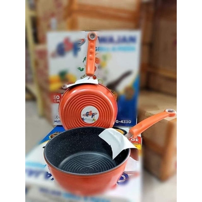 Panci Susu Enamel 18cm Anti Lengket, Panci Mie Enamel 18cm