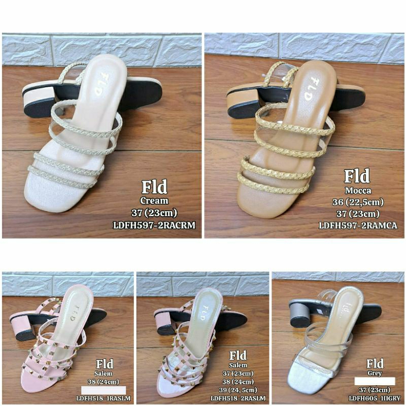 SANDAL HEELS WANITA ORIGINAL BRAND FLD MURAH BISA BAYAR DI TEMPAT