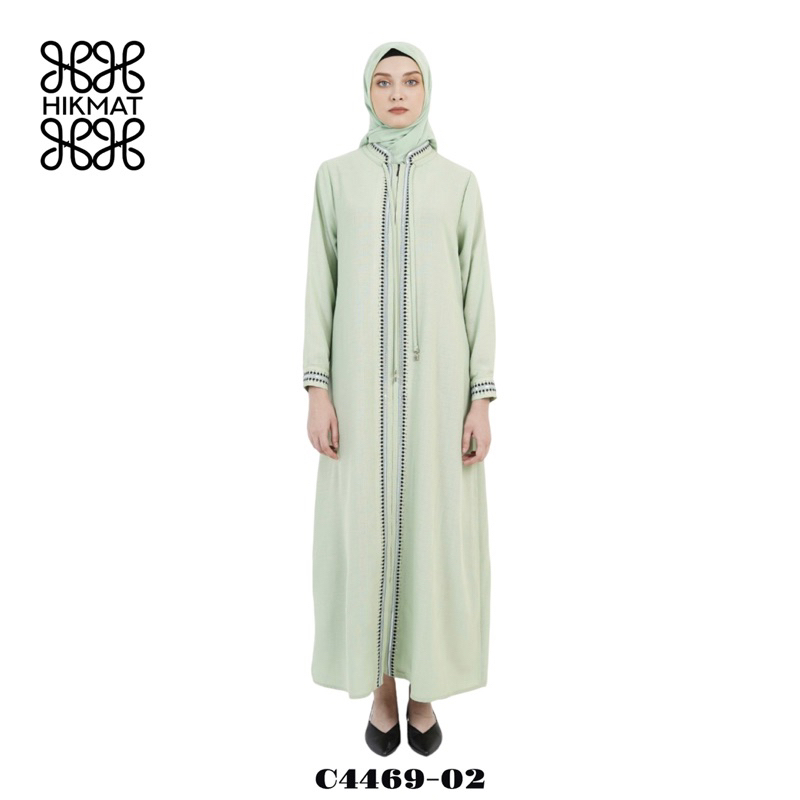 SALE 15% - ABAYA HIKMAT FASHION ORIGINAL C4469-02