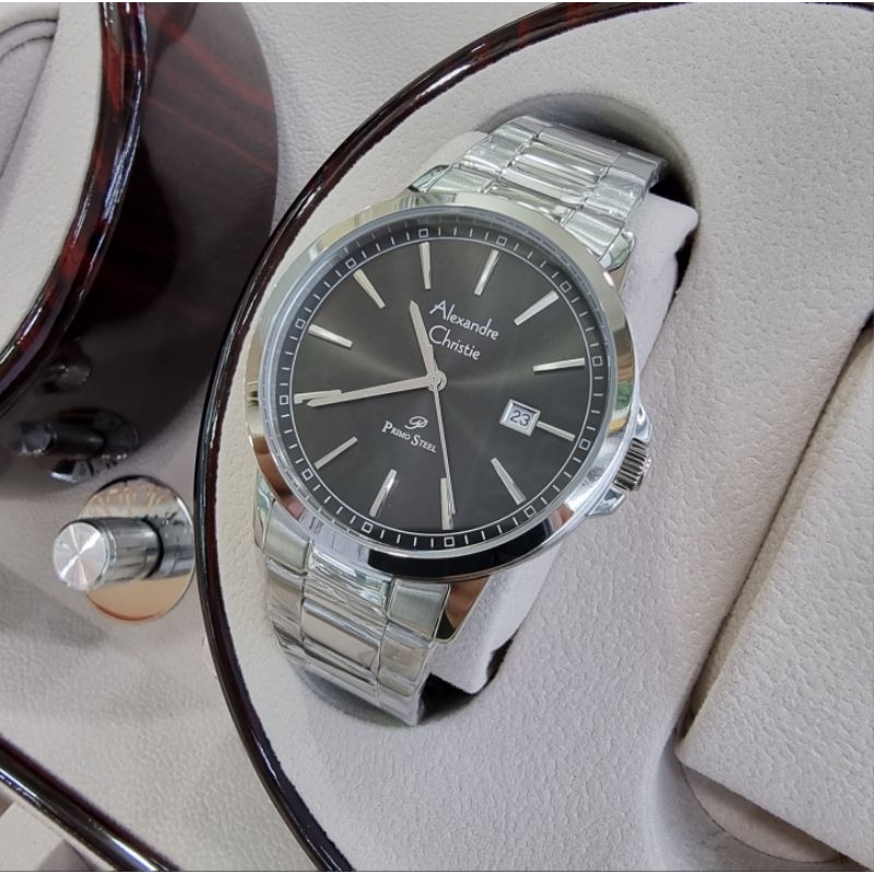 Jam Tangan Pria Original Alexandre Christie AC1014MD Rantai