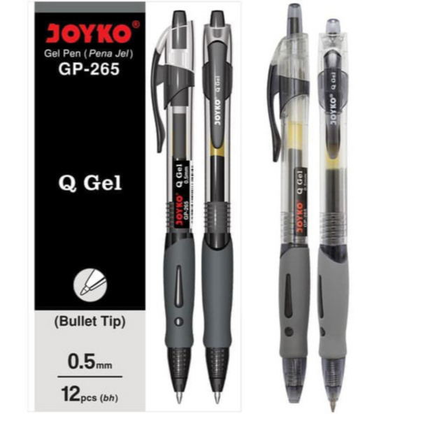 

Pulpen Gel Joyko Q Gel GP-265 (1 Pack isi 12 Pcs)