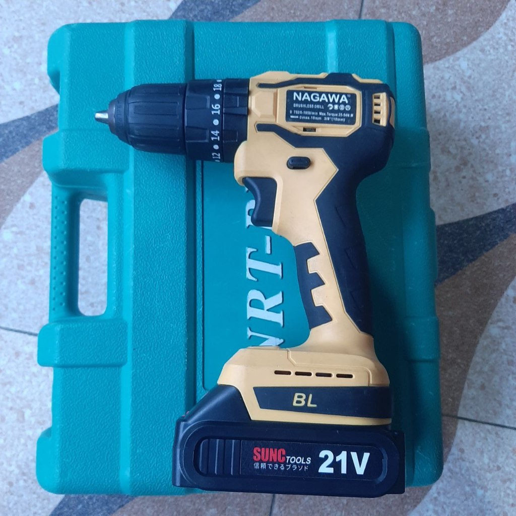 BOR BATERAI CORDLESS DRILL BOR TEMBOK BOR IMPEK IMPACT INGPEK - NAGAWA