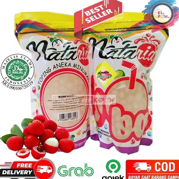

BEST SELLER Popping Boba Lychee boba Leci 5gr Supplier Powder Minuman Bubble Drink