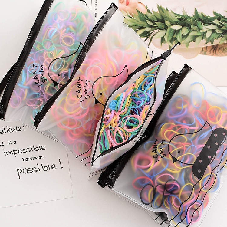 Karet Rambut 1000pcs / Ikat Rambut Warna Warni / Ikat Rambut Elastis