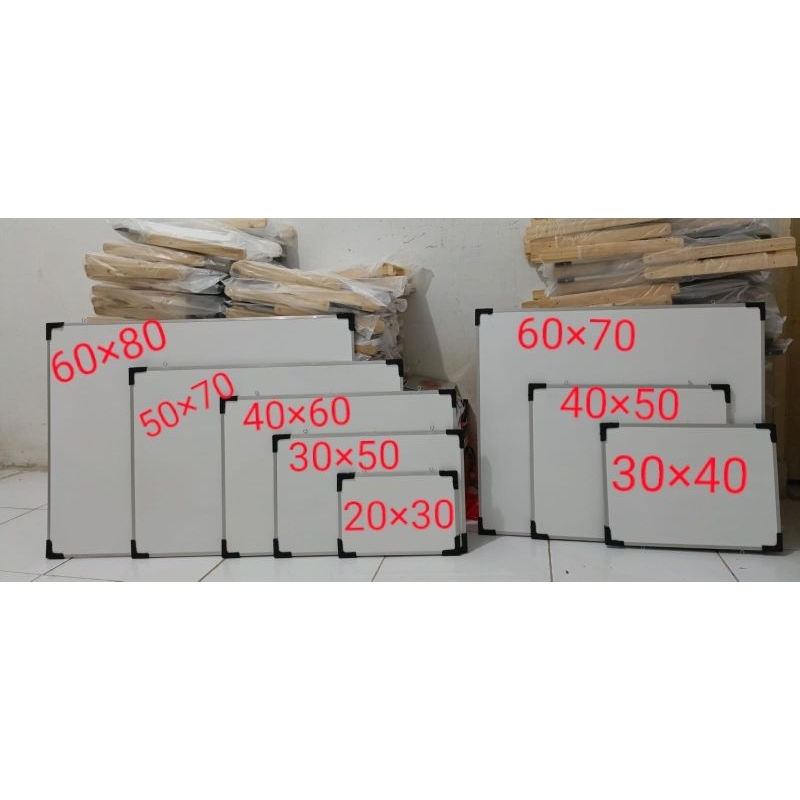 

PAPAN TULIS WHITEBOARD DINDING DARI UKURAN 20×30 SAMPAI UKURAN 60×80