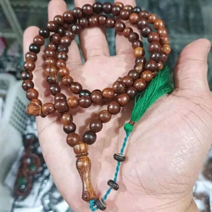 Tasbih Kayu Gaharu 6mm , Hitam - tasbih wangi Aroma Kayu Gaharu Asli Kalimantan