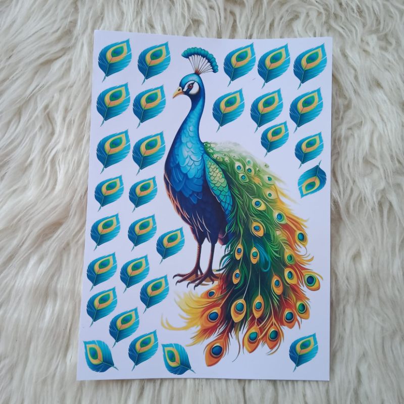 TOPPER BURUNG MERAK SESERAHAN/HIASAN SESERAHAN/HIASAN BUKET UANG/TOPPER BUKET/BURUNG MERAK UNTUK BUK