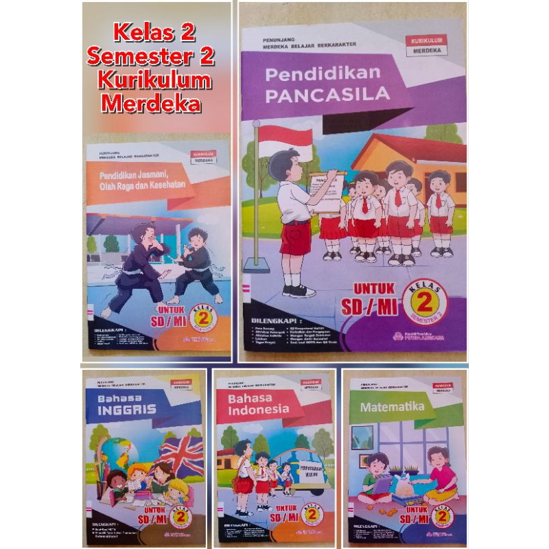 buku Penunjang SD/MI Kelas 2 Kurikulum Merdeka Semester 2 Modul LKS SD Putra Angkasa