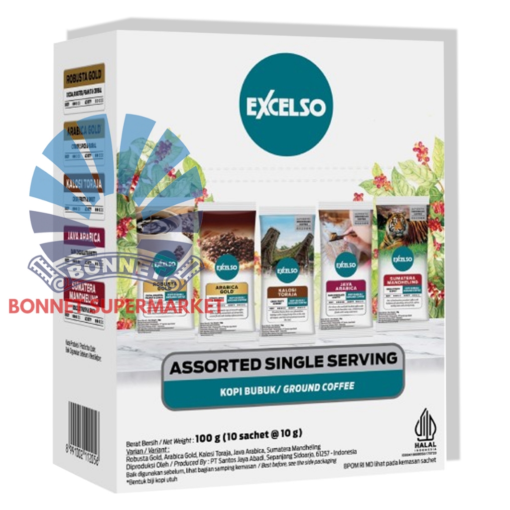 

XMASTER EXCELSO ASSORTED SINGLE SERVING 100GR ( 10 X 10GR )