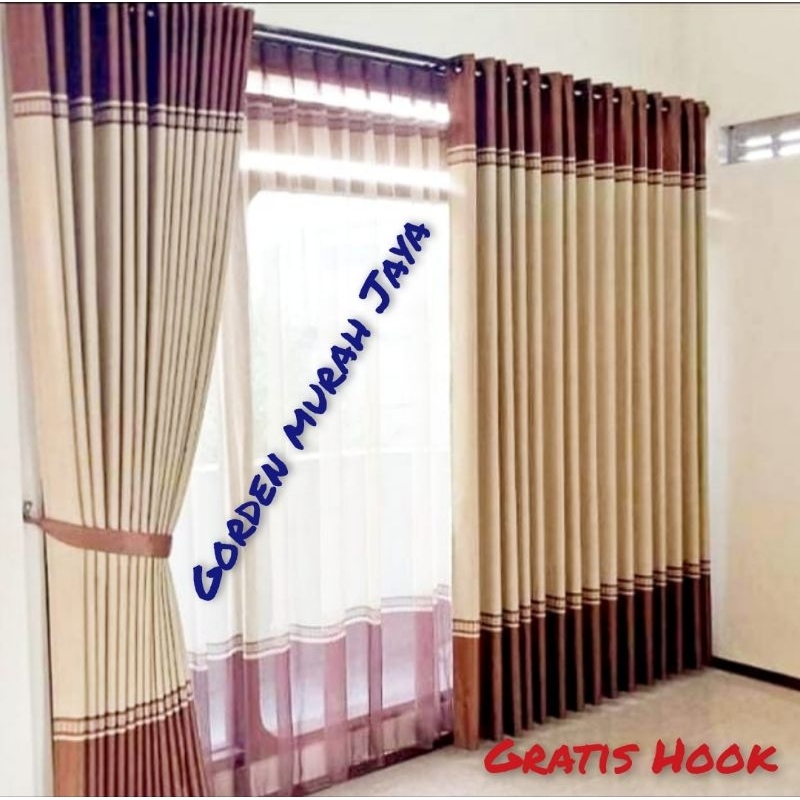 gorden jendela gorden pintu gorden blackout kombinasi PREMIUM #serat bludru#gorden jendela