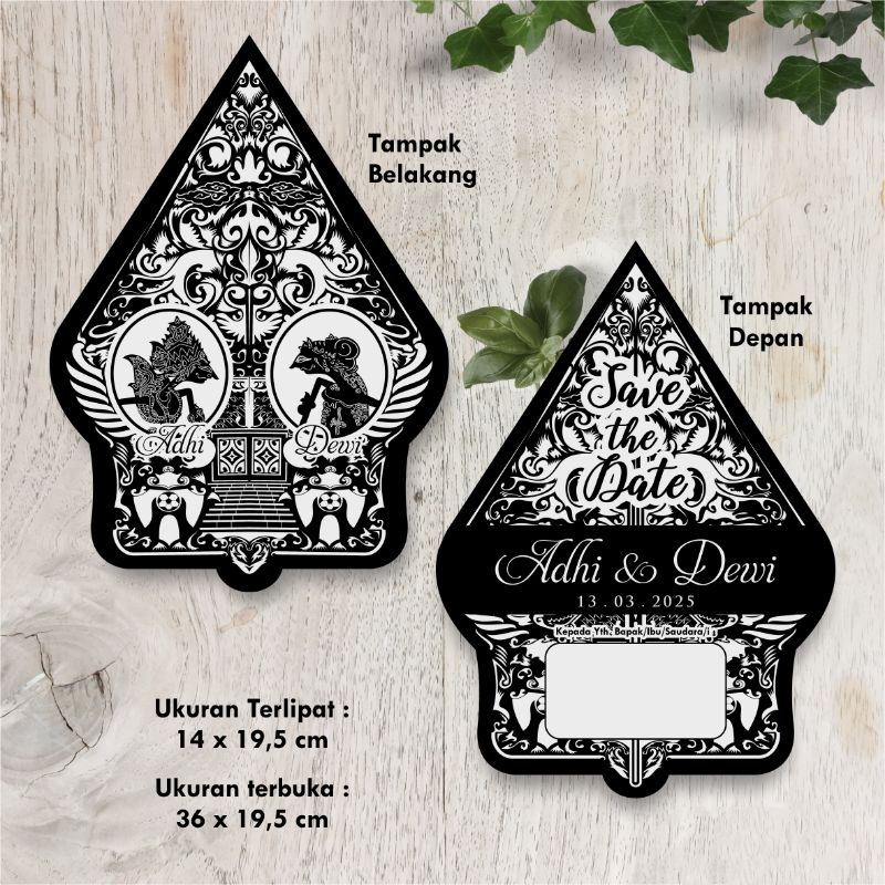 WAJIB BACA DESKRIPSI  UNDANGAN PERNIKAHAN CUSTOM GUNUNGAN WAYANG