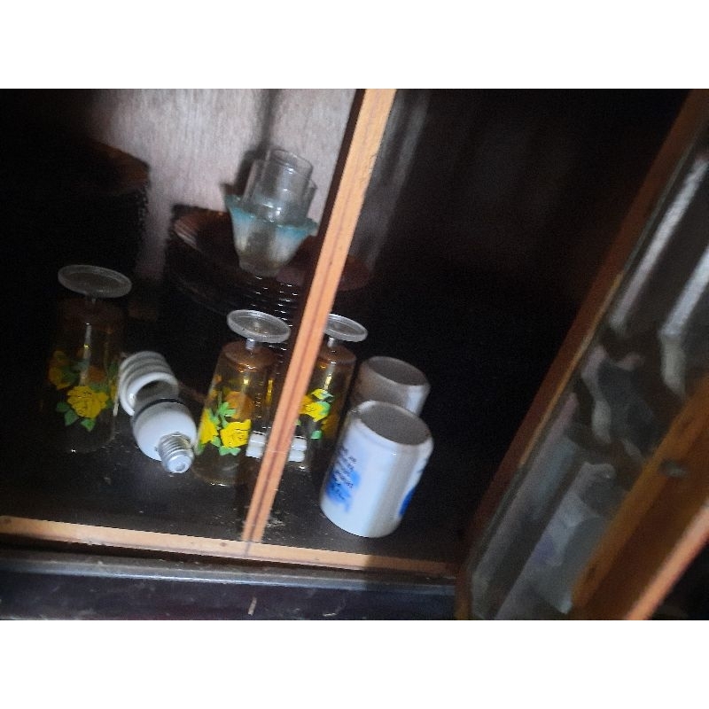 jual piring makan bekas,teko gelas kaca hias dari Mekkah