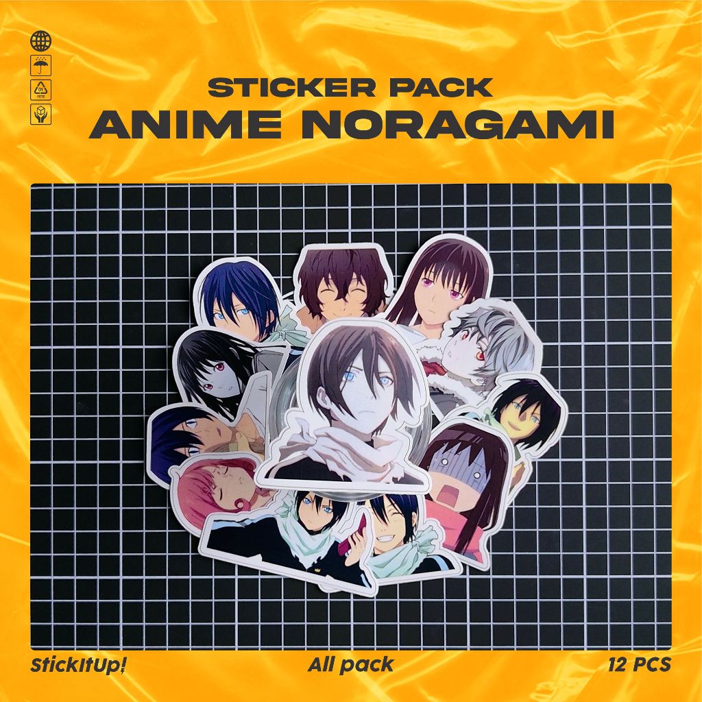 

COD✨ StickItUp Stiker Pack Anime Noragami Series Lucu Colorfull Keren Untuk Koper Laptop Skateboard