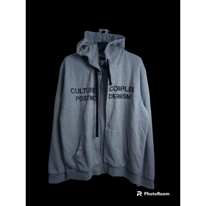 HOODIE NII MINUS ZIPPER warna pekat karet2 aman,(L)