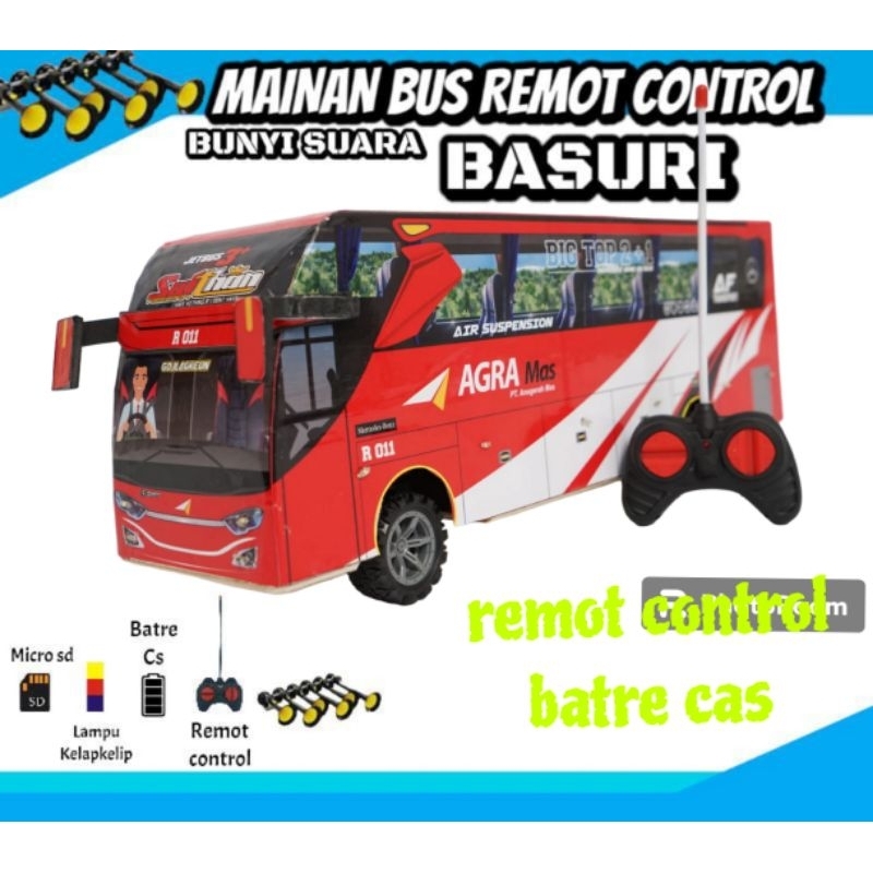 mainan remot control bus telolet basuri