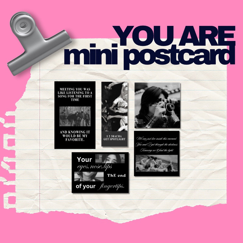 

YOU ARE mini postcard