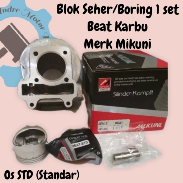 Blok Kas Piston Lengkap Honda Beat Karbu Scoopy Spacy Karbu Karbo