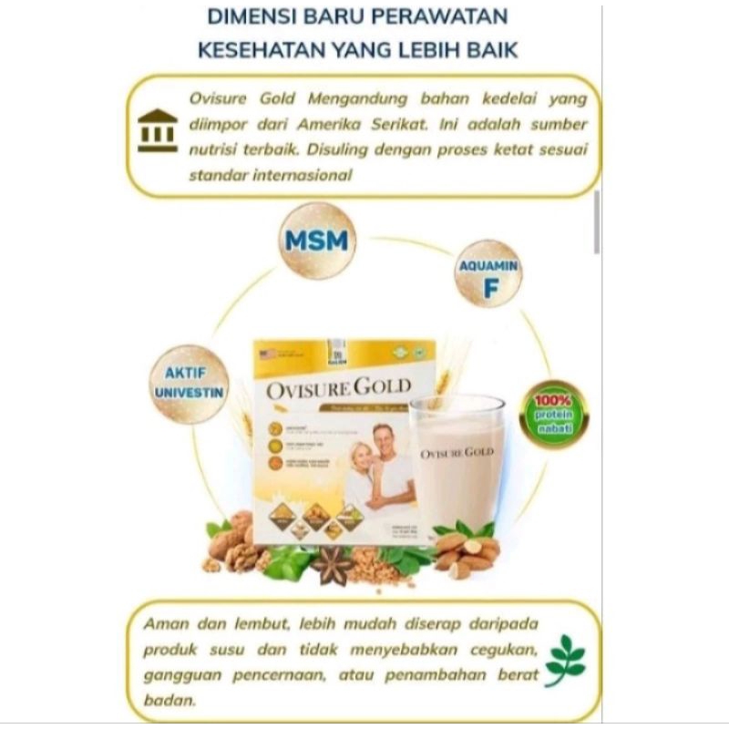 

READY OVISURE GOLD MILK SUSU OBAT TULANG DAN SENDI YG SEHAT 100% import USA