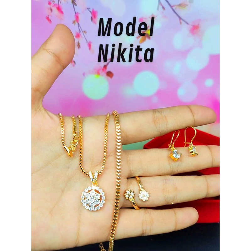 Promo Set Perhiasan Titanium Asli