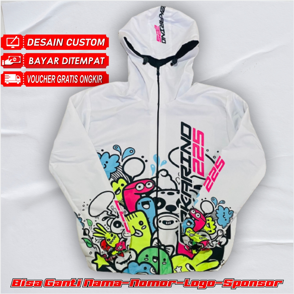 JAKET RACING SUPERMOTO BALAP TASLAN CUSTOM ANTI AIR