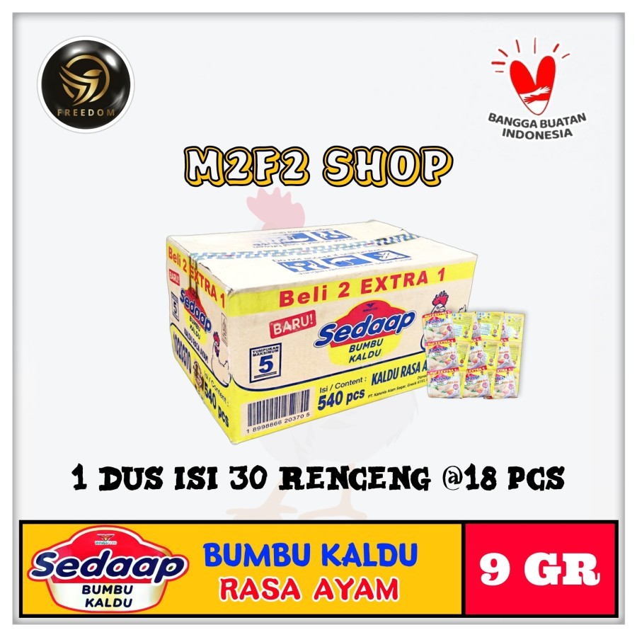 

Sedaap Bumbu Kaldu Penyedap Masakan Rasa Ayam Sachet - 9 gr (Kemasan Karton)