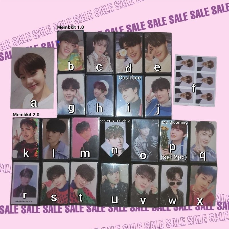 Photocard Doyoung Treasure Benefit YGS CH2 Baret Daun Memkit Specs Postcard Posca 1st Concert