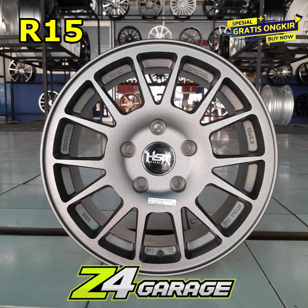 Velg Mobil Rally ring 15 HSR FE02 R15 pcd 5X114,3 bisa buat Ertiga Innova Grandmax