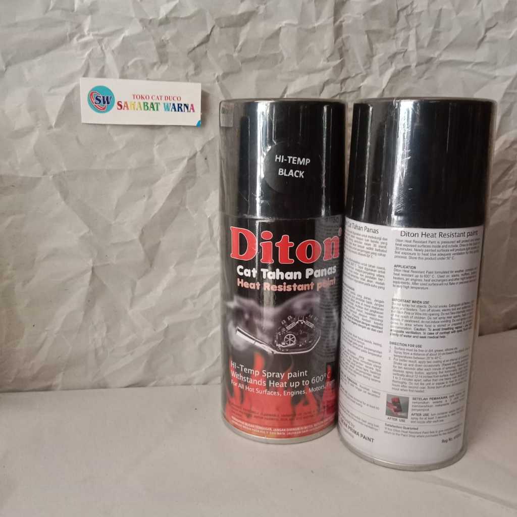 Diton Hi Temp Black / Diton Tahan Panas/ Cat Tahan Panas Diton / Cat Knalpot Diton