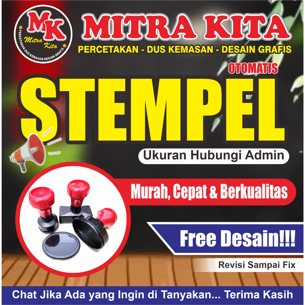 

STEMPEL OTOMATIS 1 HARI JADI ( FREE DESIGN )