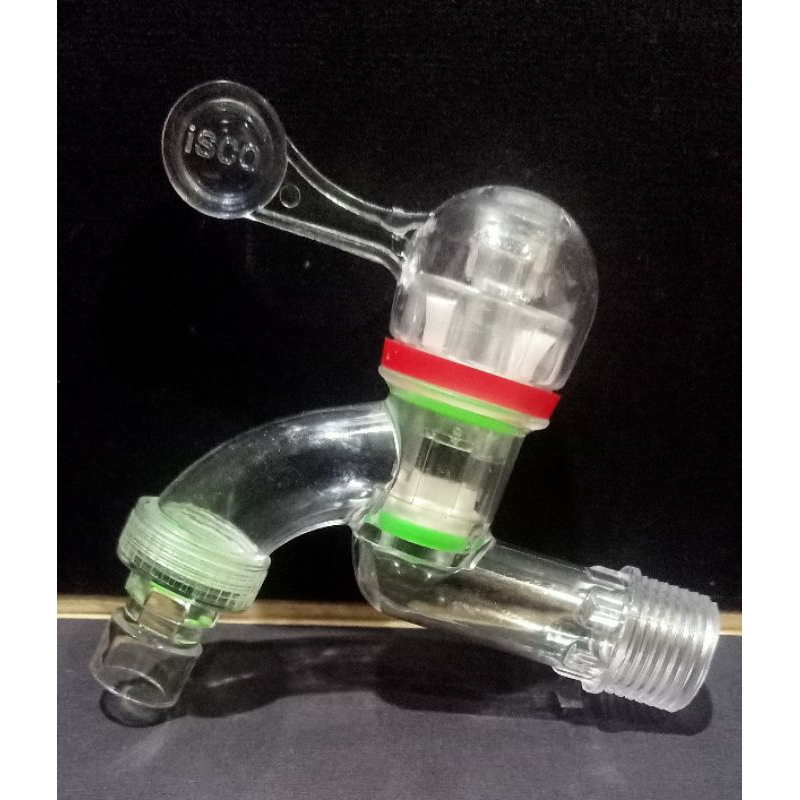 KRAN TRANSPARAN ISCO MURAH /KRAN TRANSPARAN ETNIC 1/2" ISCO