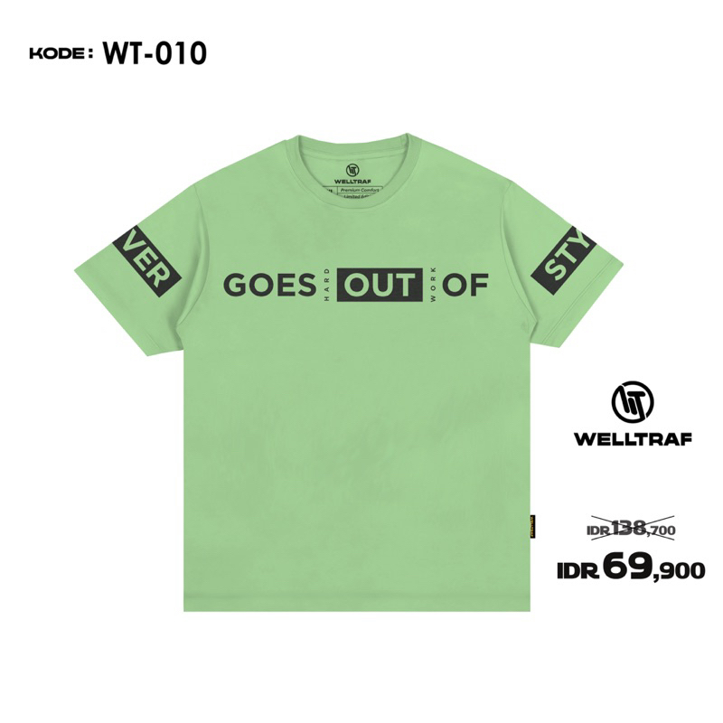 (WT-010) T-SHIRT WELLTRAF GOES OUT OF