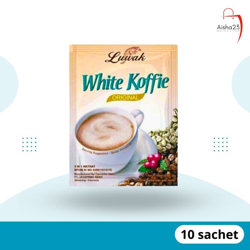 

kopi luwak white coffee sachet isi 10 bungkus