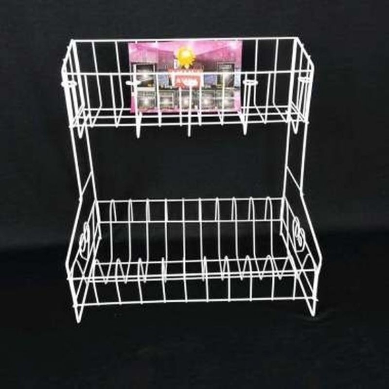 RAK PIRING GELAS SUSUN 2 BESI