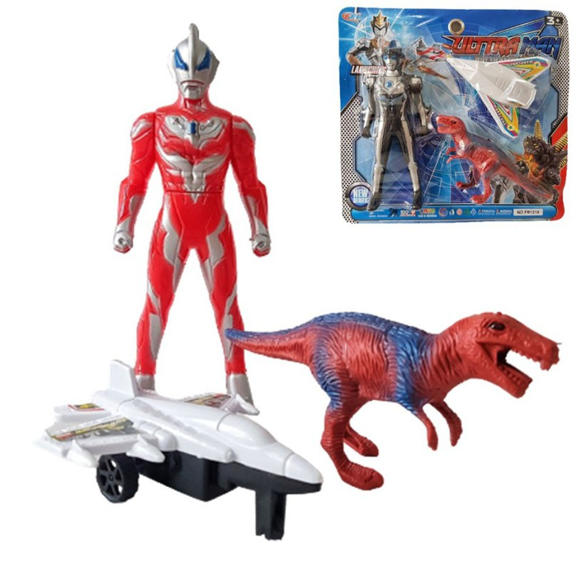 FR 1210//Ultraman Dino Wing: Mainan Pesawat Tempur Superhero//Mainan ultraman 1 set//3in1