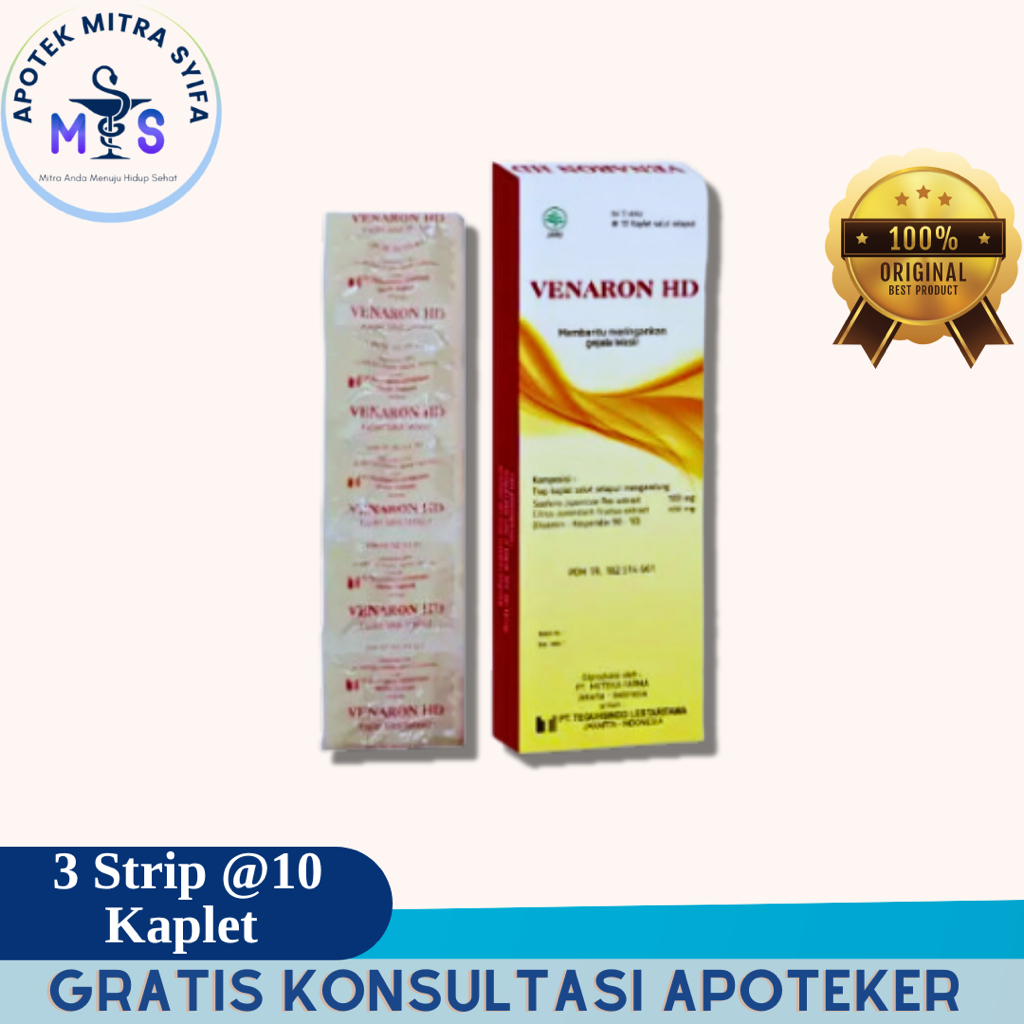 Venaron HD Obat Wasir Herbal 10 Kaplet