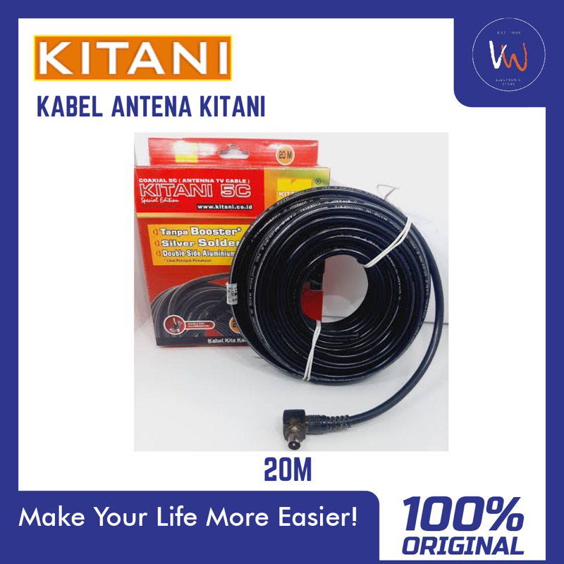 Kabel Antena Kitani 20 Meter / Kabel Antena TV
