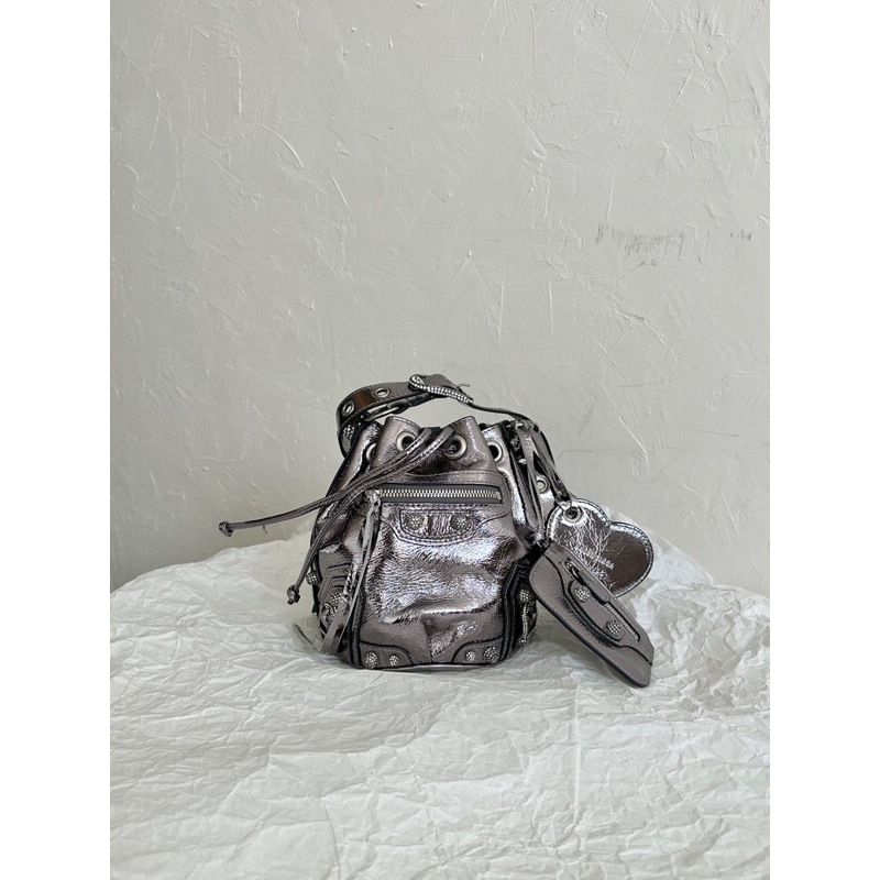 Cagole Bucket Bag XS Silver
