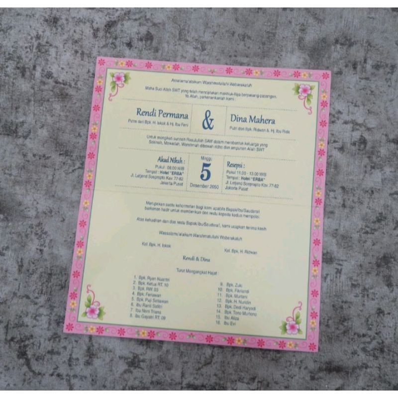 Blanko Undangan erba 88202