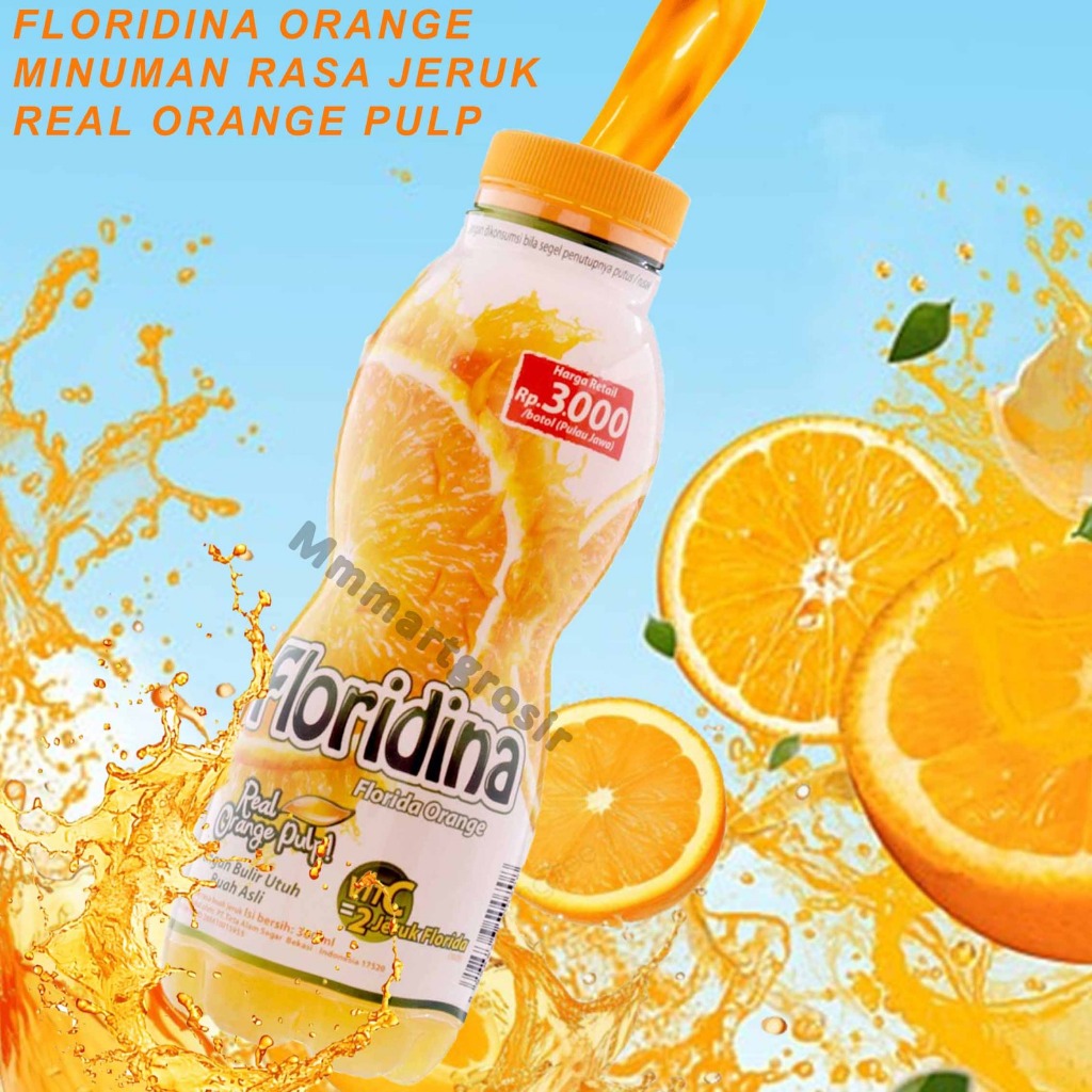 

Floridina Orange / Minuman Rasa Jeruk / Real Orange Pulp / 350ml