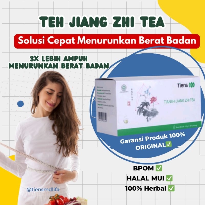 Tianshi Jiang Zhi Tea Original | Teh Tiens | TEH PELANGSING BADAN ALAMI | TEH DETOX TIENS JIANG ZHI 