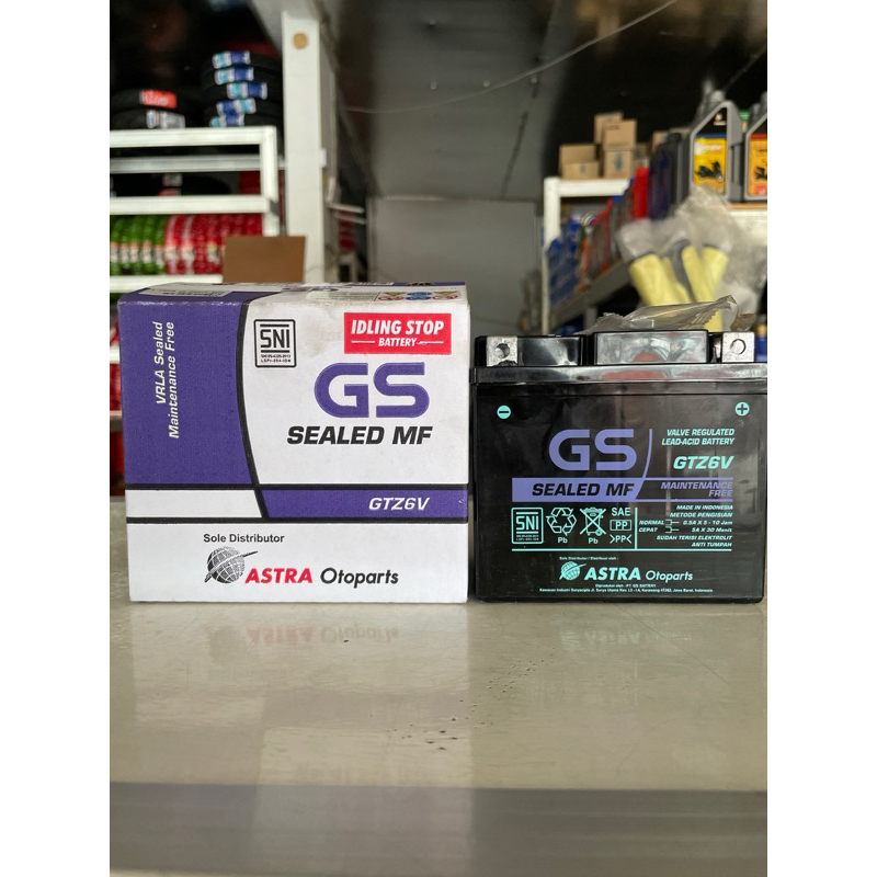 AKI GS ASTRA GTZ6V IDLING STOP BEAT, VARIO, NMAX, AEROX, SCOOPY