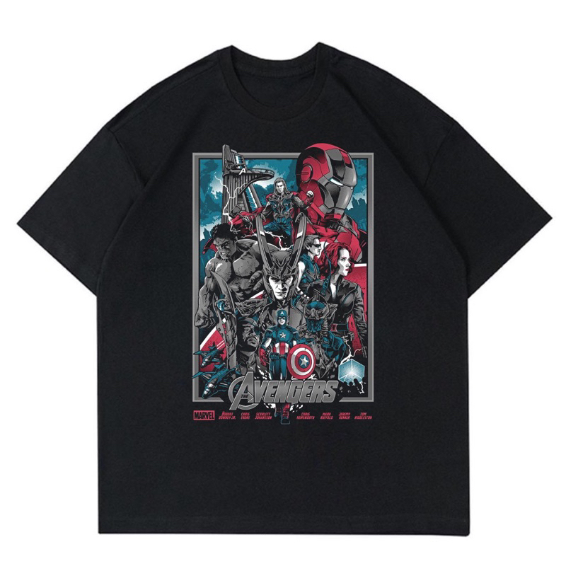 KAOS BAJU AVENGERS DESIGN DEPAN | T-SHIRT AVENGERS VINTAGE | BAJU AVENGERS OVERSIZE
