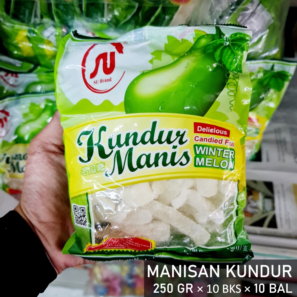 

Manisan Buah Kundur 250gr / Tangkwe Gula Kundur / Dried Winter Melon / Bahan Peach Gum Dessert