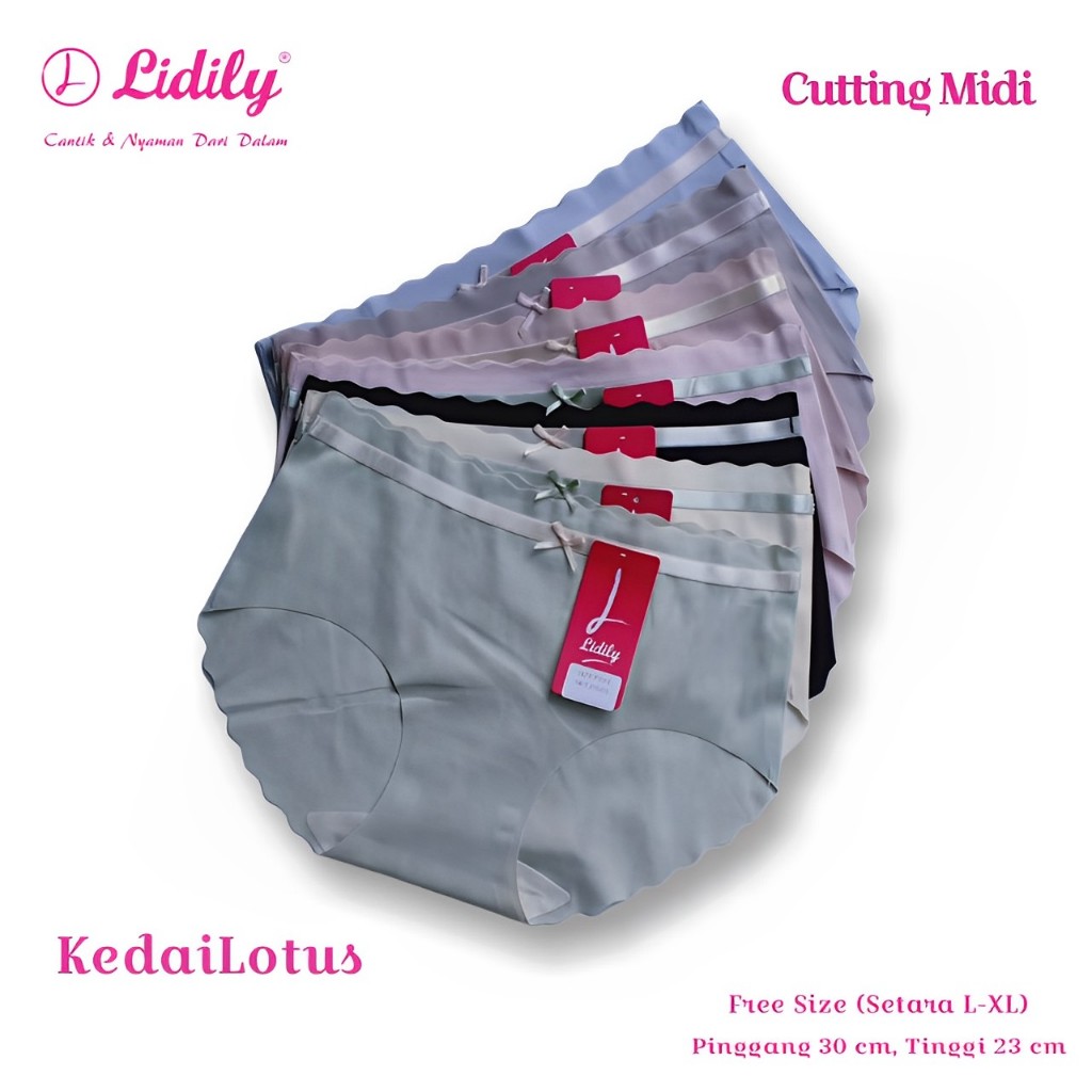 LYDYLY - Celana Dalam Wanita Dewasa Tanpa Jahitan Berbahan Seamless Lembut Cd Fashion Perempuan Anti