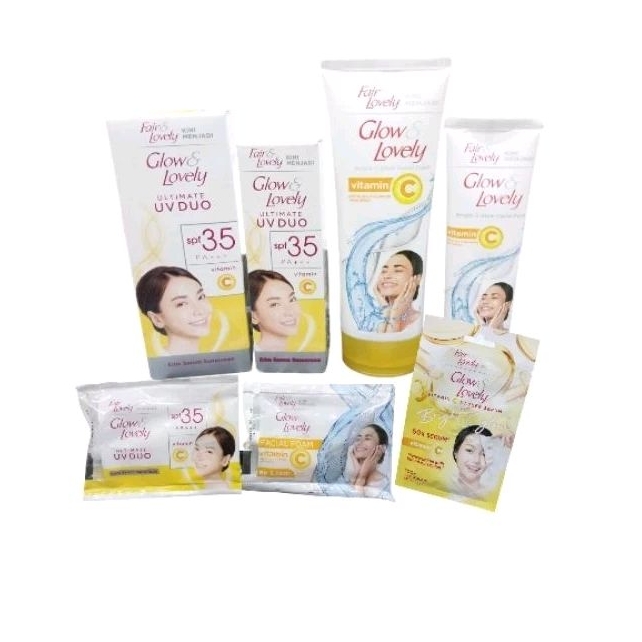 FAIR & LOVELY GLOW & LOVELY CREAM WAJAH | FACIAL FOAM | SERUM MASKER