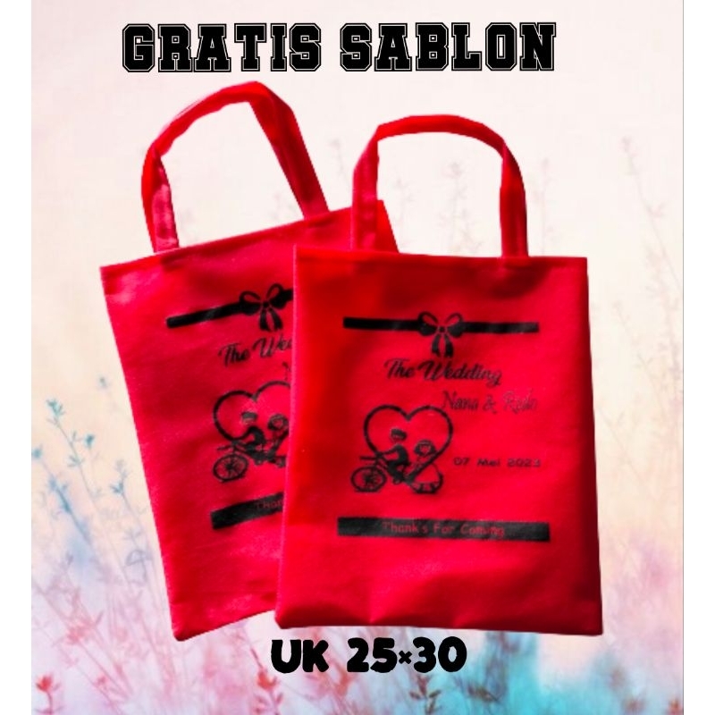 

Tas souvenir umroh haji request sablon uk 25x30