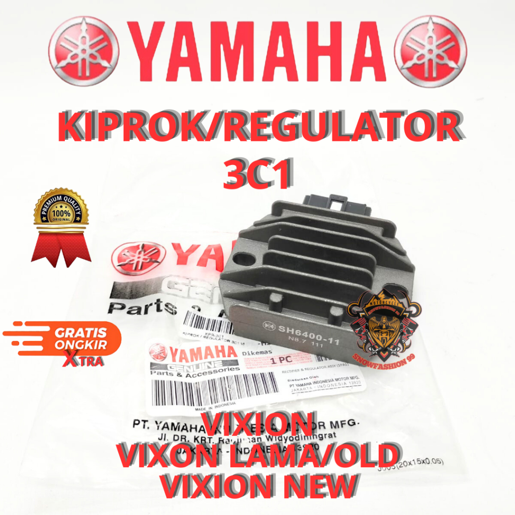 KIPROK REGULATOR VIXION 3C1 KIPROK VIXION NEW ,VIXION OLD LAMA ASLI ORIGINAL YAMAHA YGP