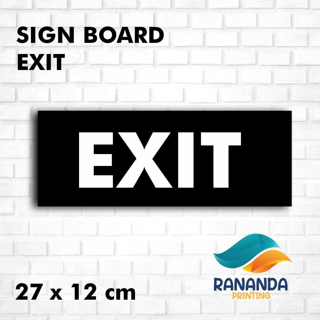 

SIGN EXIT | SIGN AKRILIK CUSTOM 27x12